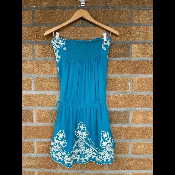 TANIA MOHAN TABLA GODDESS SILK SHORT DRESS XS - Picture 8 of 15